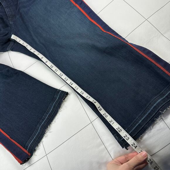 Veronica Beard Jeans Womens 22 Blue Carolyn Baby Boot High Rise Midnight New - Picture 12 of 14